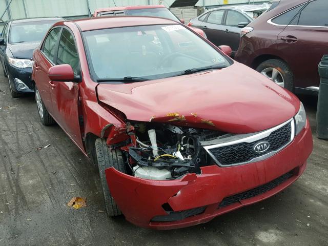 KNAFU4A28D5728208 - 2013 KIA FORTE EX RED photo 1