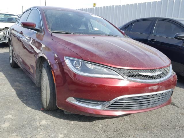 1C3CCCAB4FN699767 - 2015 CHRYSLER 200 LIMITE BURGUNDY photo 1