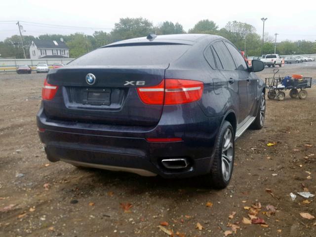 5UXFG8C55CLZ97395 - 2012 BMW X6 XDRIVE5 BLUE photo 4