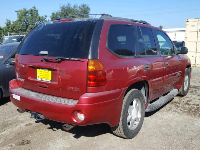 1GKDT13S522160107 - 2002 GMC ENVOY RED photo 4