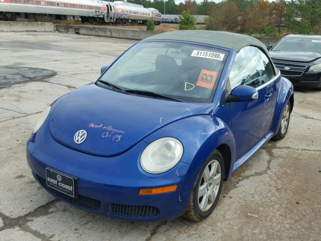 3VWRF31Y97M400252 - 2007 VOLKSWAGEN NEW BEETLE 蓝色 照片 2
