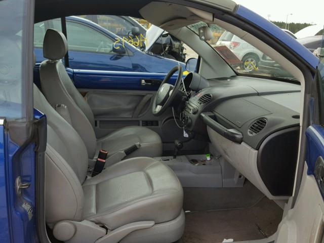 3VWRF31Y97M400252 - 2007 VOLKSWAGEN NEW BEETLE 蓝色 照片 5