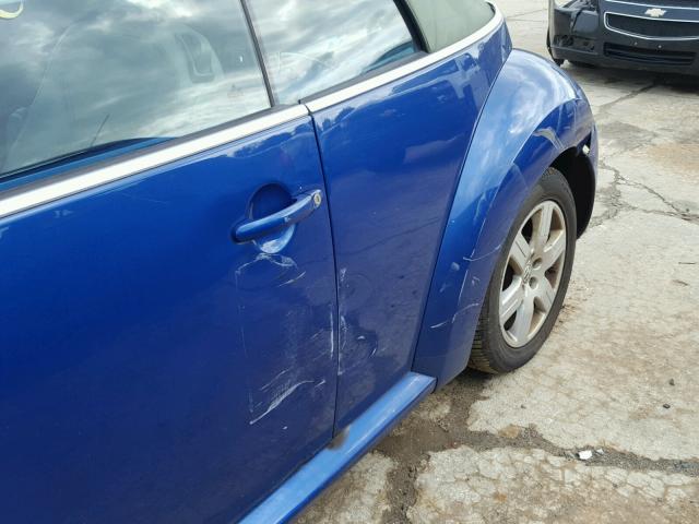 3VWRF31Y97M400252 - 2007 VOLKSWAGEN NEW BEETLE 蓝色 照片 9