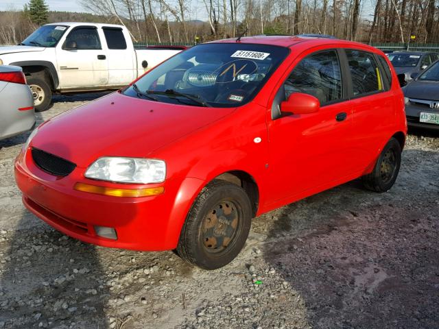 KL1TD66688B063130 - 2008 CHEVROLET AVEO BASE Qırmızı foto 2