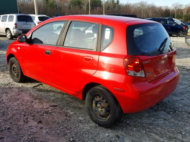 KL1TD66688B063130 - 2008 CHEVROLET AVEO BASE Qırmızı foto 3