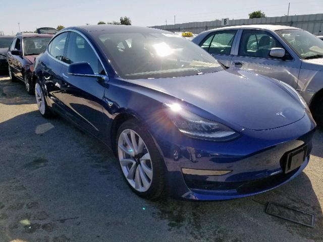 5YJ3E1EB2JF115992 - 2018 TESLA MODEL 3 BLUE photo 1