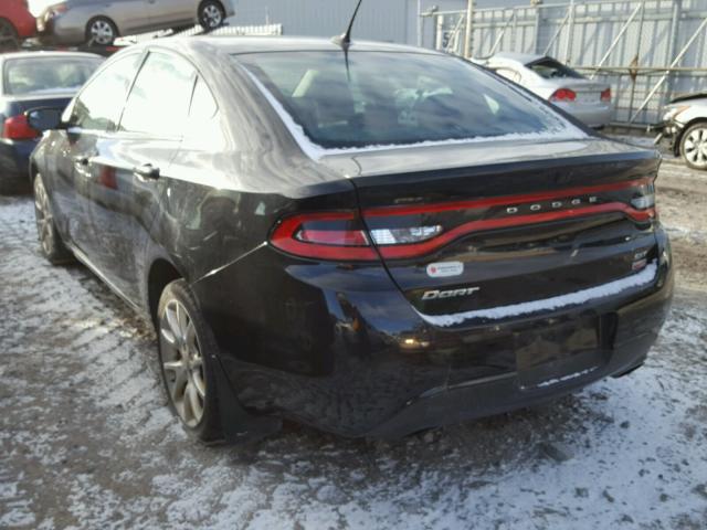 1C3CDFBH3DD310069 - 2013 DODGE DART SXT BLACK photo 3