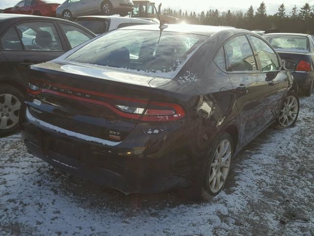 1C3CDFBH3DD310069 - 2013 DODGE DART SXT BLACK photo 4