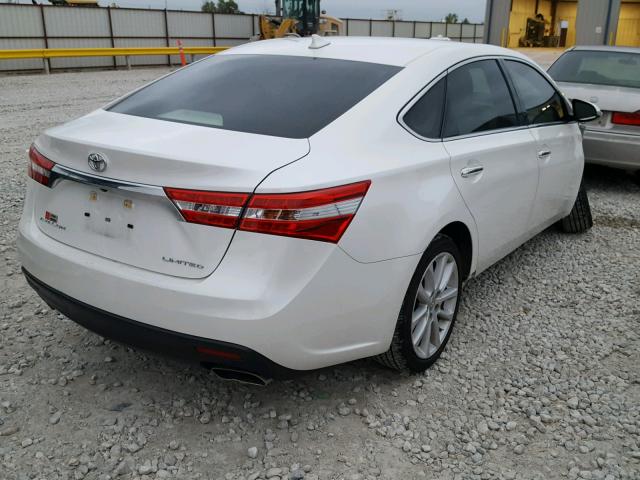 4T1BK1EB9FU170745 - 2015 TOYOTA AVALON XLE WHITE photo 4