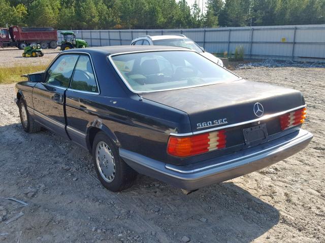 WDBCA45E1MA599785 - 1991 MERCEDES-BENZ 560 SEC BLACK photo 3