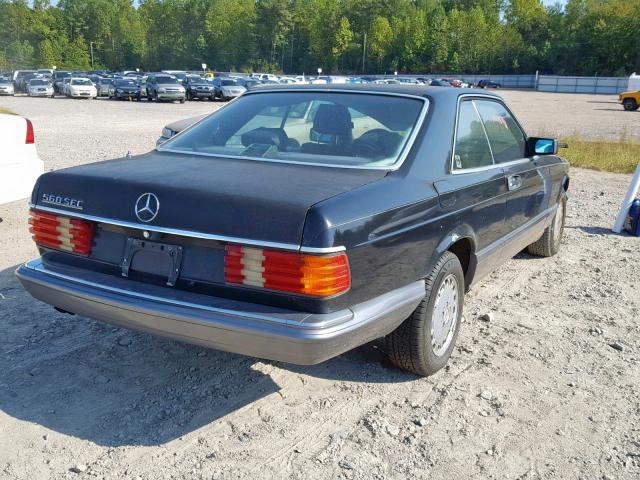 WDBCA45E1MA599785 - 1991 MERCEDES-BENZ 560 SEC BLACK photo 4