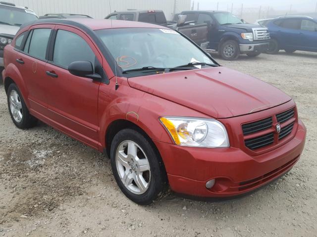 1B3HB48B87D580905 - 2007 DODGE CALIBER SX RED photo 1