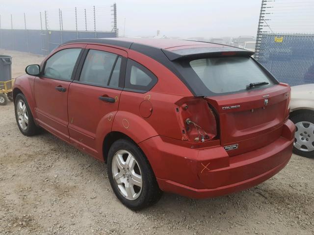 1B3HB48B87D580905 - 2007 DODGE CALIBER SX RED photo 3