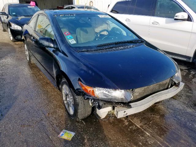 2HGFG12627H560896 - 2007 HONDA CIVIC LX BLACK photo 1