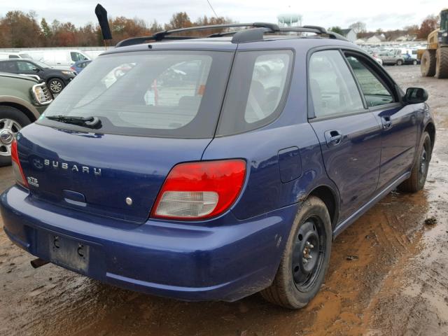 JF1GG65553G810145 - 2003 SUBARU IMPREZA TS BLUE photo 4