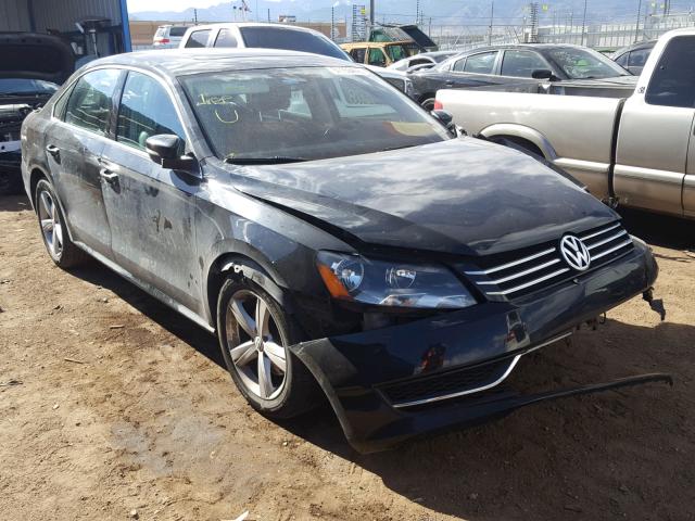 1VWBP7A39DC069857 - 2013 VOLKSWAGEN PASSAT SE BLACK photo 1