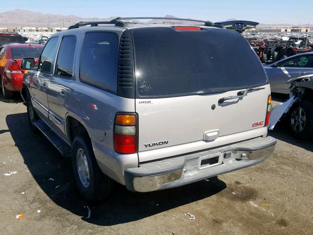 1GKEC13V34J270659 - 2004 GMC YUKON SILVER photo 3