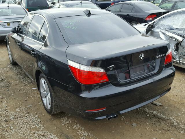 WBANV13598CZ56167 - 2008 BMW 528 XI BLACK photo 3