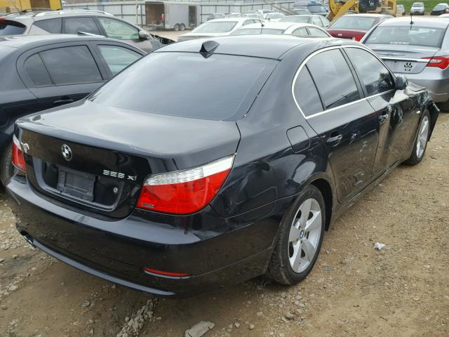 WBANV13598CZ56167 - 2008 BMW 528 XI BLACK photo 4