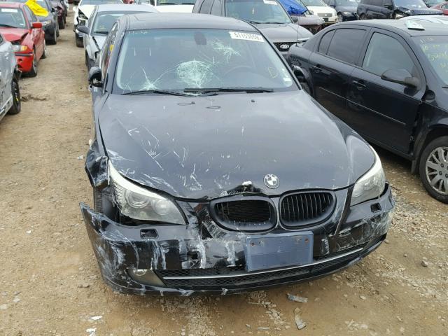 WBANV13598CZ56167 - 2008 BMW 528 XI BLACK photo 9