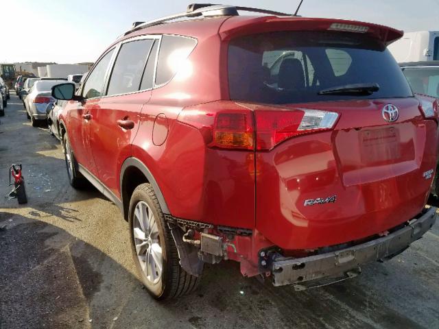 2T3DFREV9DW117831 - 2013 TOYOTA RAV4 LIMIT RED photo 3