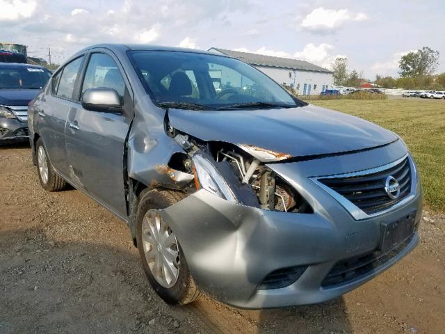 3N1CN7AP8DL845807 - 2013 NISSAN VERSA S GRAY photo 1