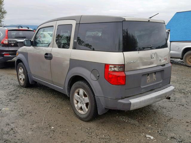 5J6YH28664L036029 - 2004 HONDA ELEMENT EX GOLD photo 3