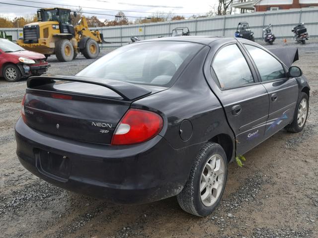 1B3ES56C42D652275 - 2002 DODGE NEON ES BLACK photo 4