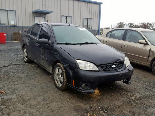 1FAFP34N57W294182 - 2007 FORD FOCUS ZX4 BLACK photo 1