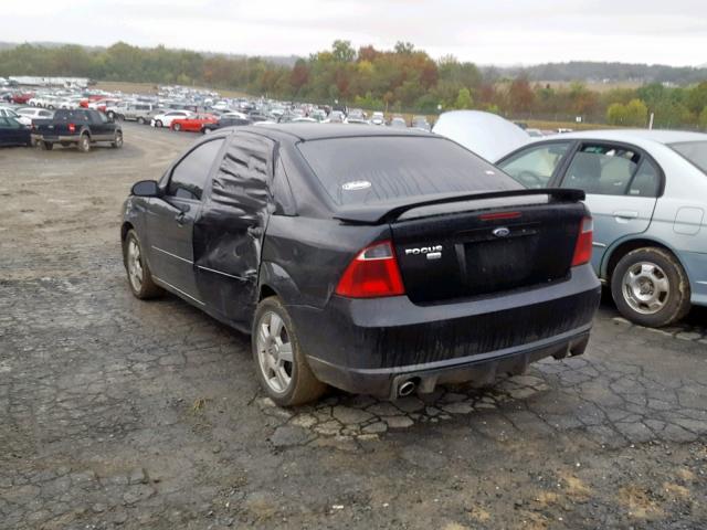 1FAFP34N57W294182 - 2007 FORD FOCUS ZX4 BLACK photo 3