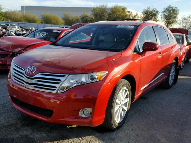 4T3ZA3BB0BU051081 - 2011 TOYOTA VENZA BASE RED photo 2