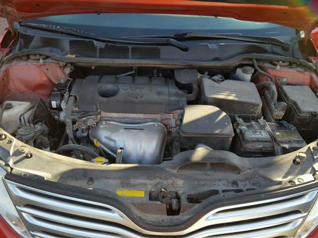 4T3ZA3BB0BU051081 - 2011 TOYOTA VENZA BASE RED photo 7