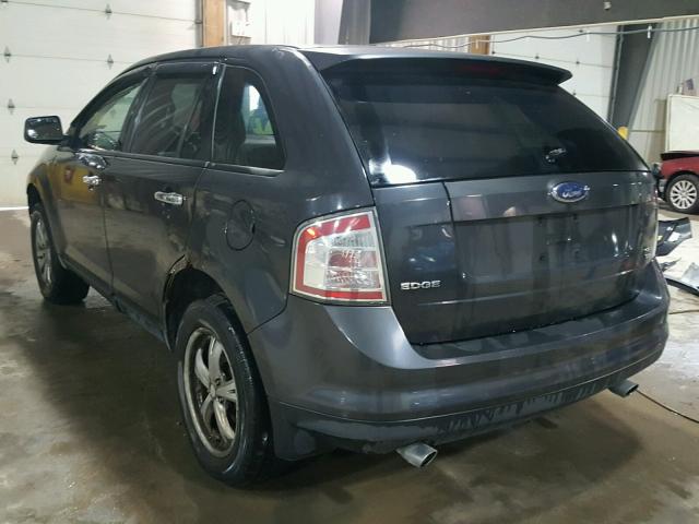 2FMDK48C17BB43996 - 2007 FORD EDGE SEL BLACK photo 3