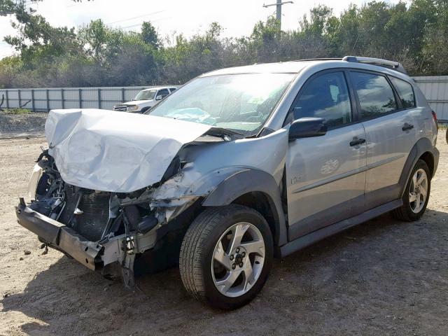 5Y2SL62854Z465350 - 2004 PONTIAC VIBE SILVER photo 2