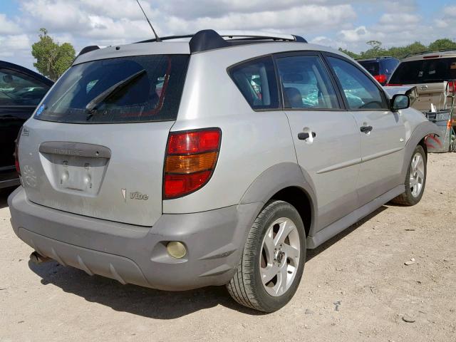 5Y2SL62854Z465350 - 2004 PONTIAC VIBE SILVER photo 4