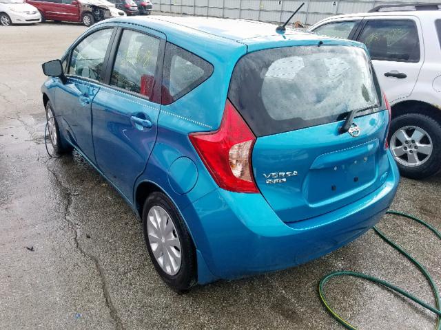 3N1CE2CP5FL436005 - 2015 NISSAN VERSA NOTE TURQUOISE photo 3