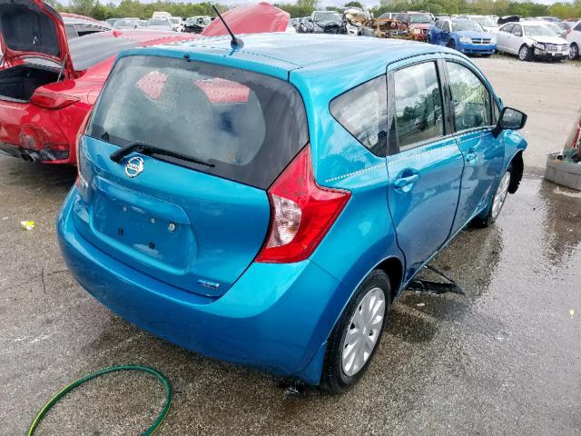 3N1CE2CP5FL436005 - 2015 NISSAN VERSA NOTE TURQUOISE photo 4