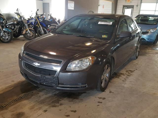 1G1ZC5E15BF155066 - 2011 CHEVROLET MALIBU 1LT GRAY photo 2