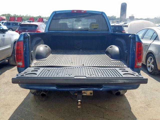 1D7HA18D04J111182 - 2004 DODGE RAM 1500 S BLUE photo 9