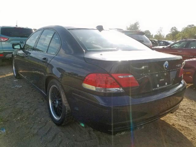 WBAHL835X7DT10219 - 2007 BMW 750 I BLACK photo 3