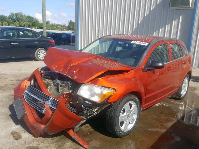 1B3HB48AX9D104214 - 2009 DODGE CALIBER SX ORANGE photo 2