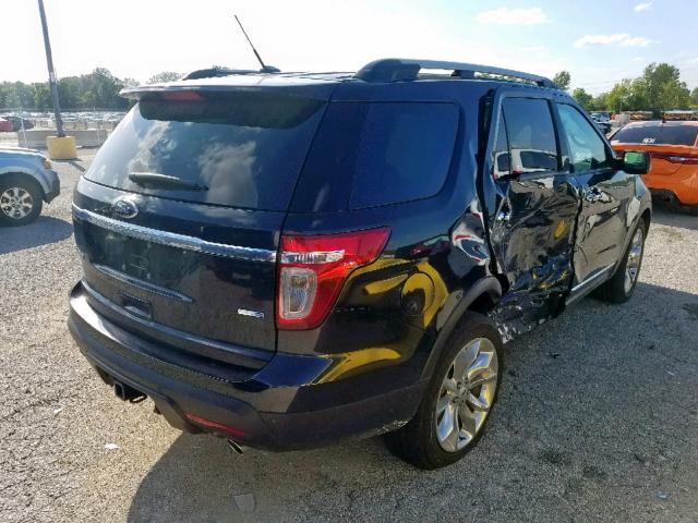 1FM5K8F84FGA33946 - 2015 FORD EXPLORER L BLACK photo 4