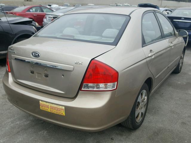 KNAFE121375478317 - 2007 KIA SPECTRA EX TAN photo 4