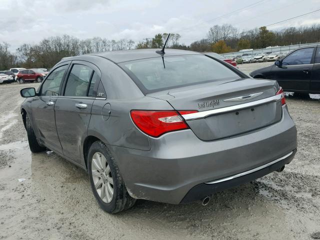 1C3CCBCG1DN601777 - 2013 CHRYSLER 200 LIMITE CHARCOAL photo 3