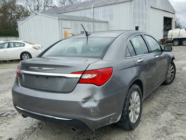 1C3CCBCG1DN601777 - 2013 CHRYSLER 200 LIMITE CHARCOAL photo 4