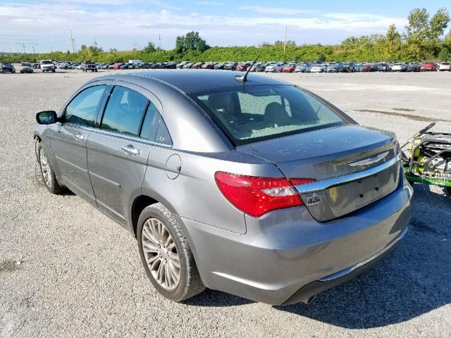 1C3CCBCG4DN585641 - 2013 CHRYSLER 200 LIMITE SILVER photo 3