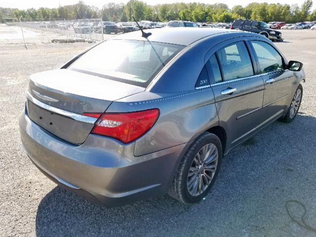 1C3CCBCG4DN585641 - 2013 CHRYSLER 200 LIMITE SILVER photo 4