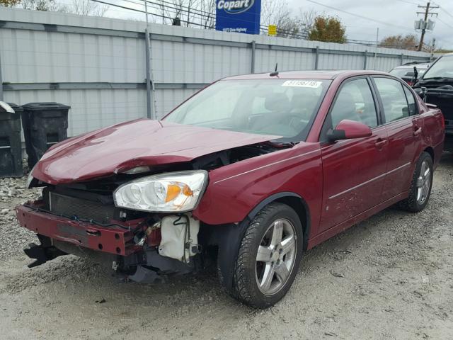 1G1ZU53876F148977 - 2006 CHEVROLET MALIBU LTZ RED photo 2