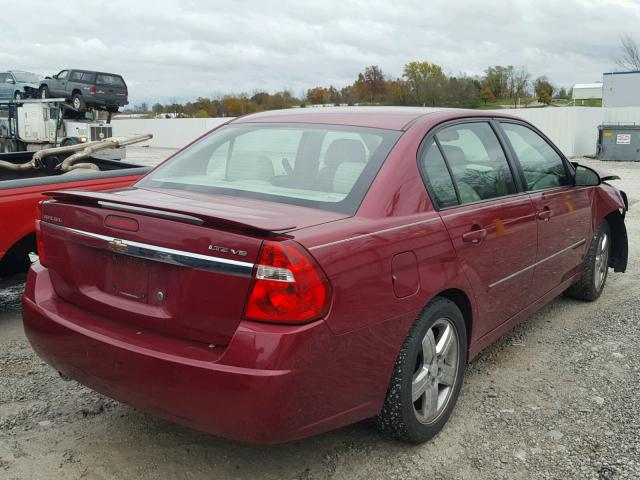 1G1ZU53876F148977 - 2006 CHEVROLET MALIBU LTZ RED photo 4