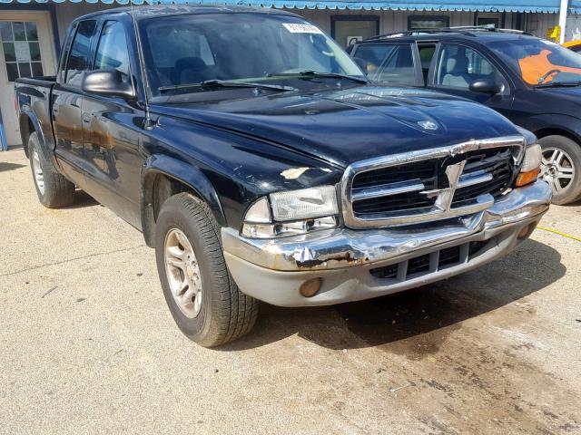 1D7HL48N23S181361 - 2003 DODGE DAKOTA QUA BLACK photo 1